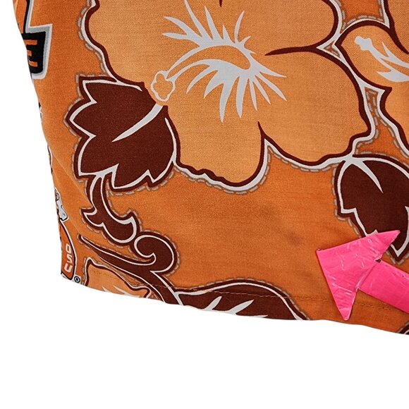 Vintage Reyn Spooner Reyn Sports Mens XL Hawaiian Shirt Oklahoma State OSU Retro - Picture 6 of 9